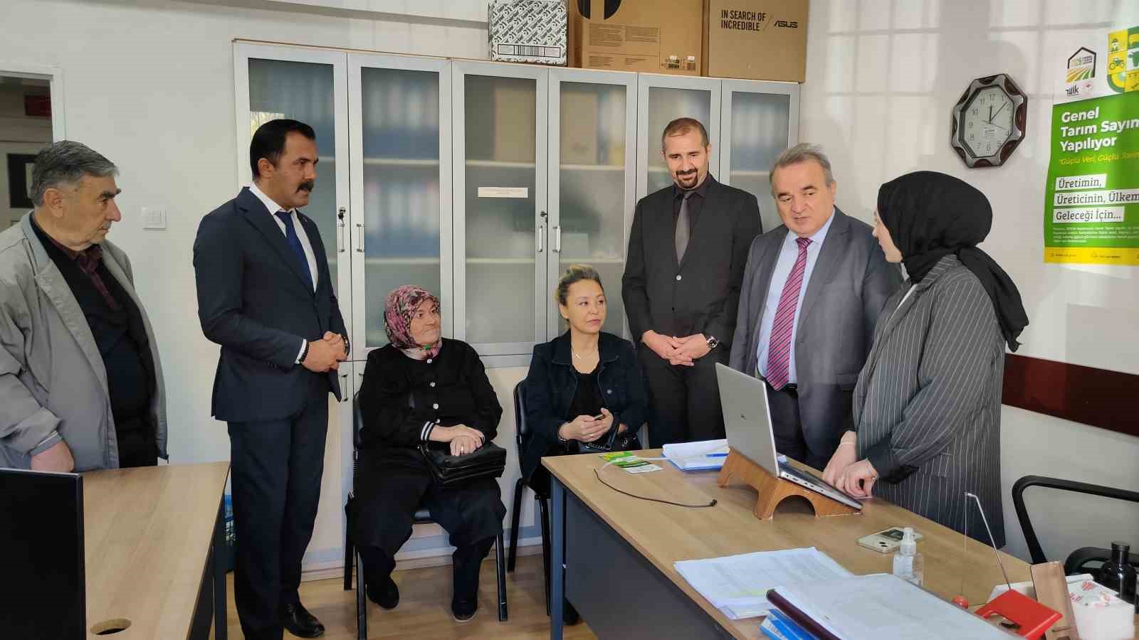 Bozüyükte 2025 Genel Tarım Sayım kayıtları