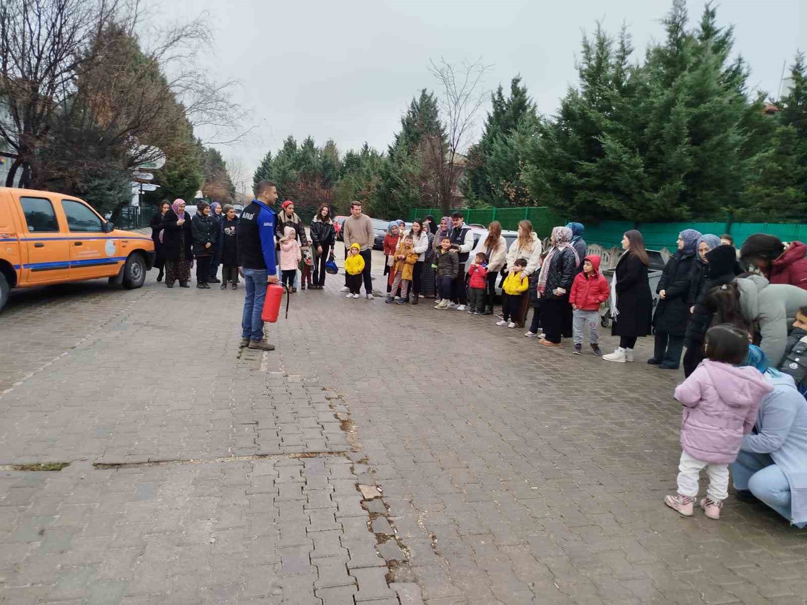 AFADdan özel eğitim ve rehabilitasyon merkezinde tatbikat