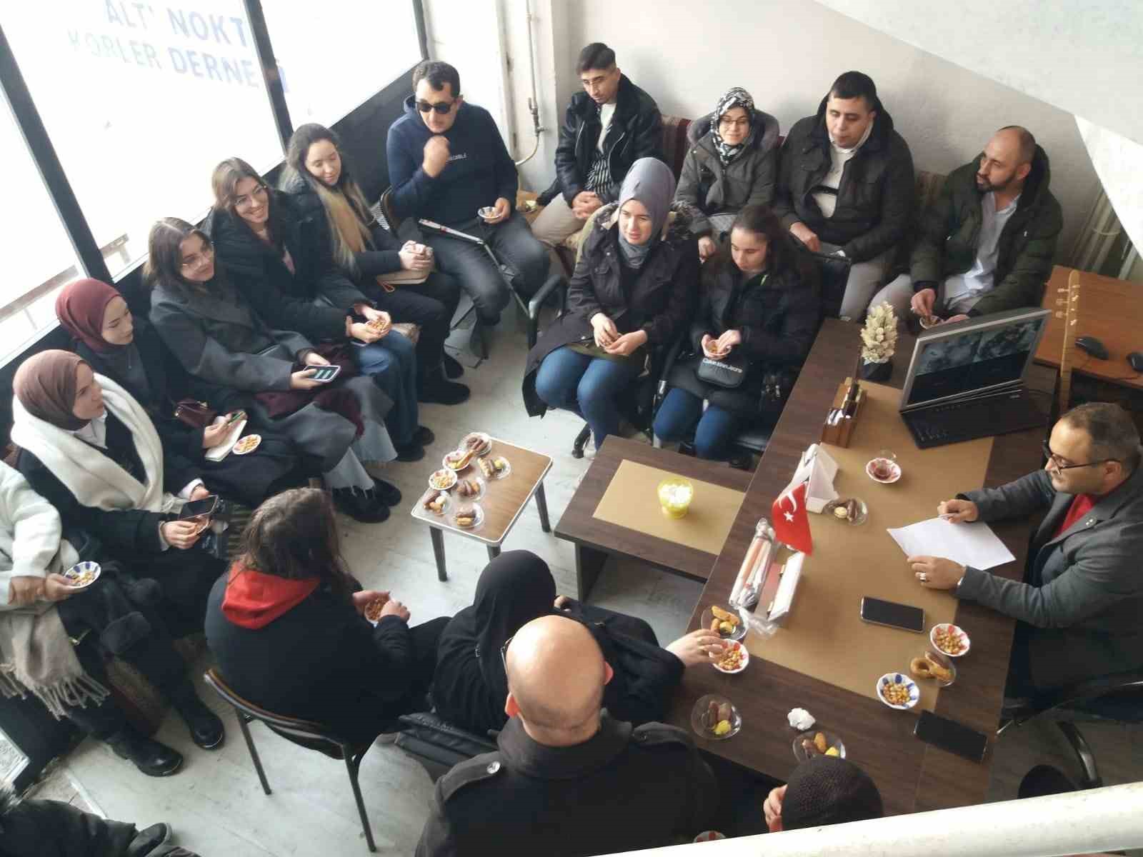 Altı Nokta Körler Derneği Kütahya Gençlik Meclisinden Proje Toplantısı
