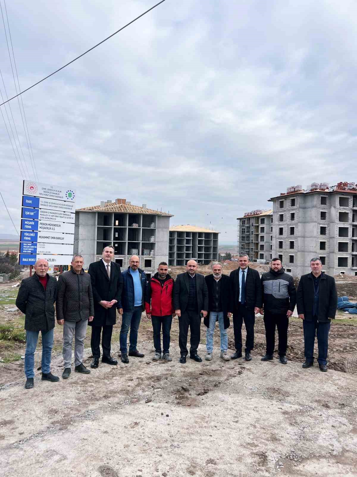 Başkan Albayrak, TOKİ çalışmalarını yerinde inceledi