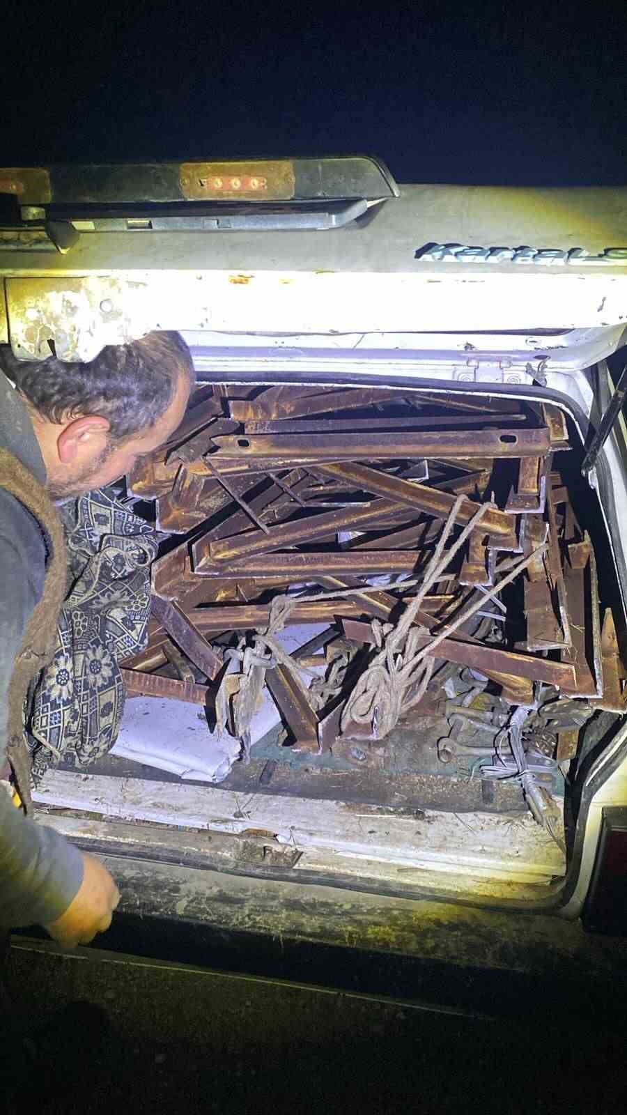 Bilecikte durdurulan araçtan şaşırtan hırsızlık çıktı