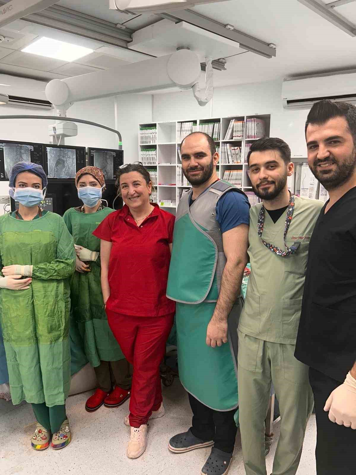 Bilecikte hayat kurtaran kapalı damar operasyonu