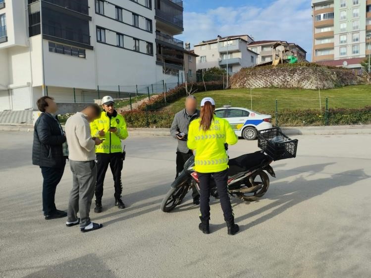 Bilecikte trafik güvenliği için motosiklet ve ATV denetimi