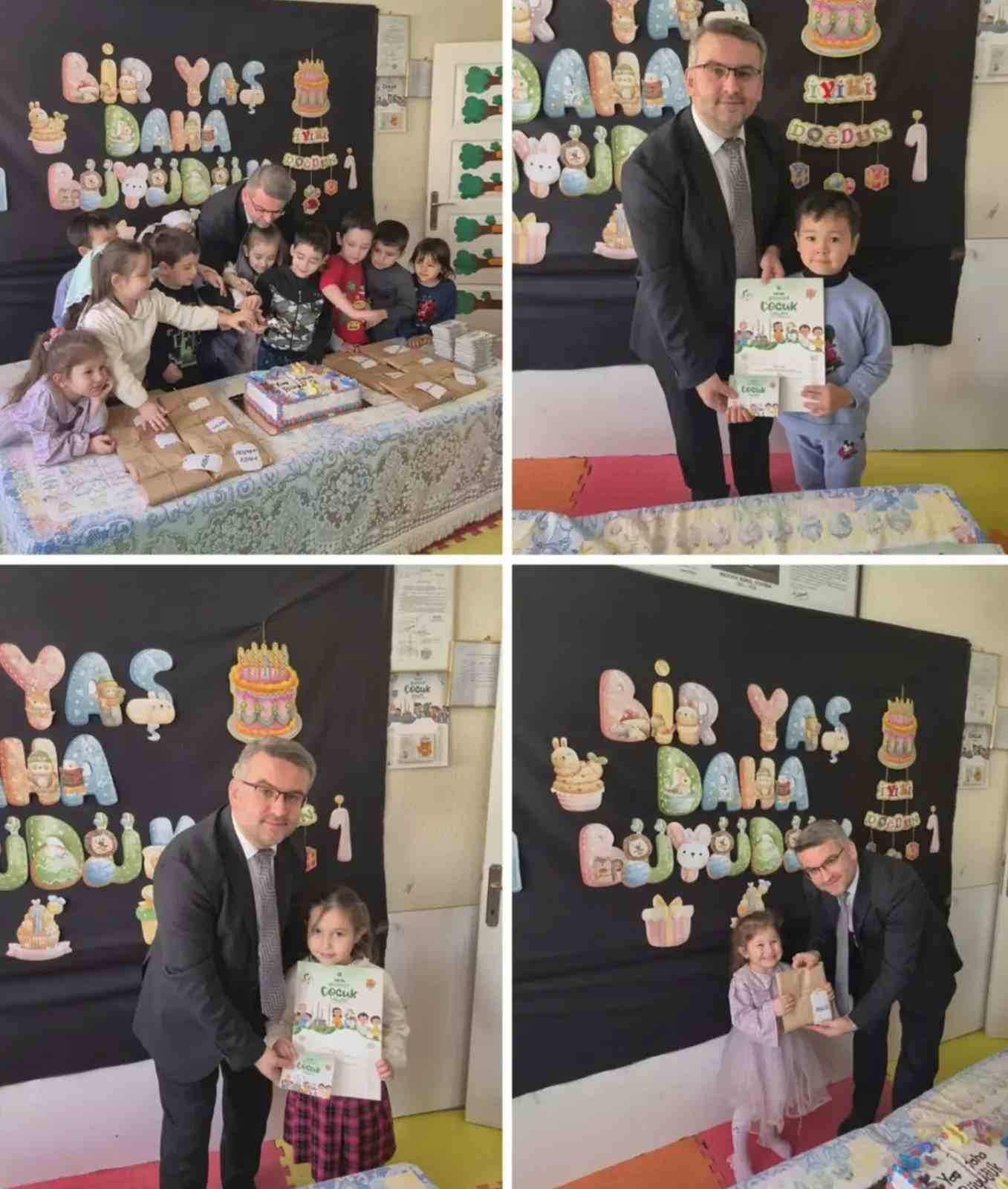 Çiftelerde miniklerin Bir Yaş Daha Büyüdüm heyecanı