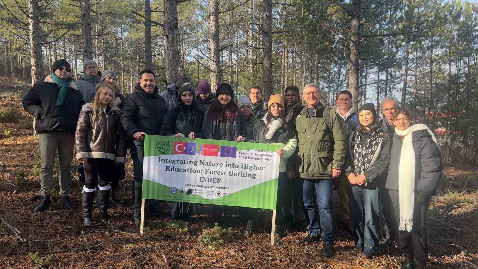 Doğanın Yükseköğretime Entegre Edilmesi: Orman Banyosu projesi başladı