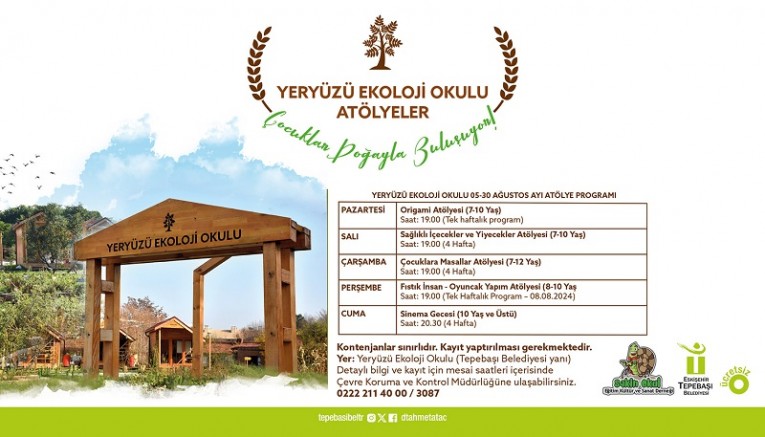 Ekoloji Okulu atölye çalışmalarını kaçırmayın