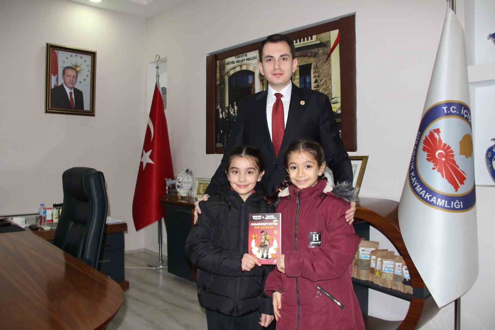 Hicarcıklı minikler Kaymakam Atamı kitap okuma etkinliğine davet etti