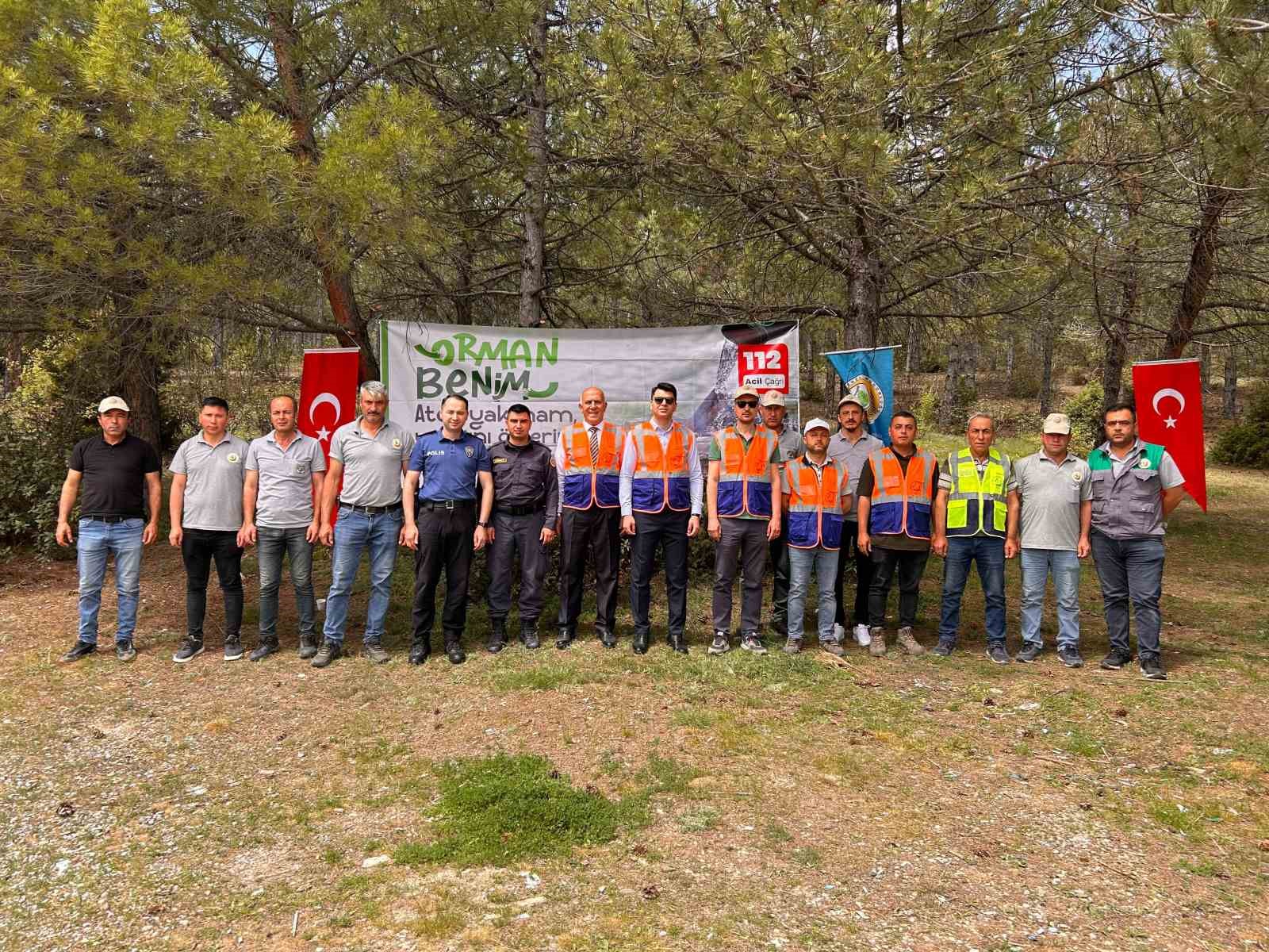 Hisarcıkta orman yangınlarına karşı Orman Benim kampanyası