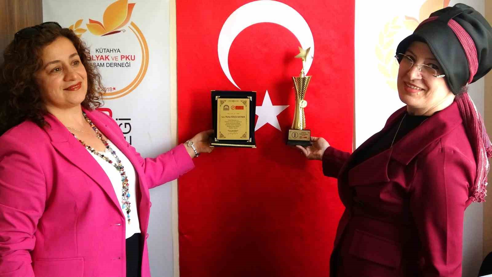 Kütahyaya Glutensiz Yemek Yarışmasından birincilik ödülü