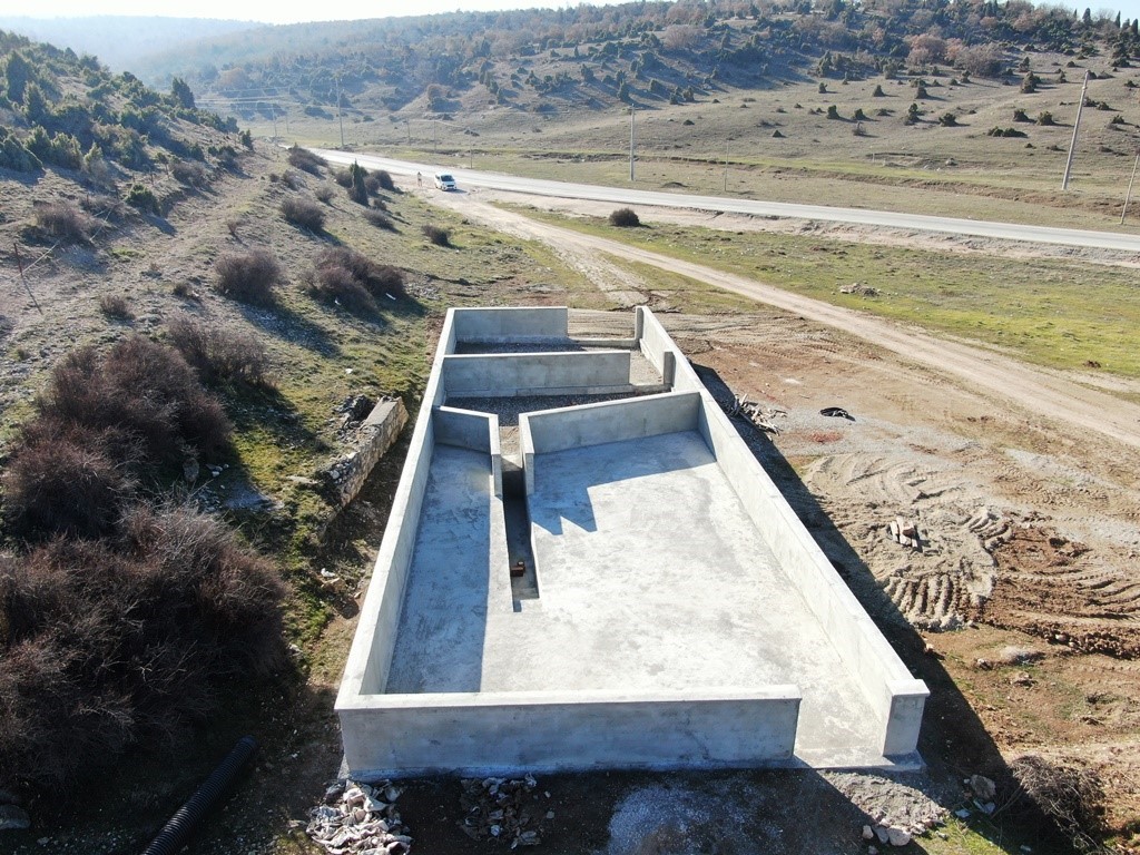 Oklubalı Mahallesine modern koyun yıkama alanı