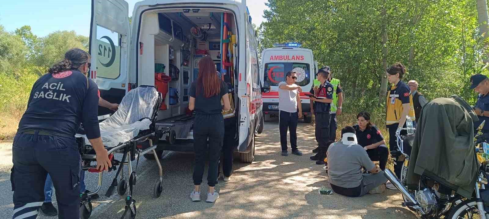 Pazaryerinde motosiklet kazası: 1 yaralı