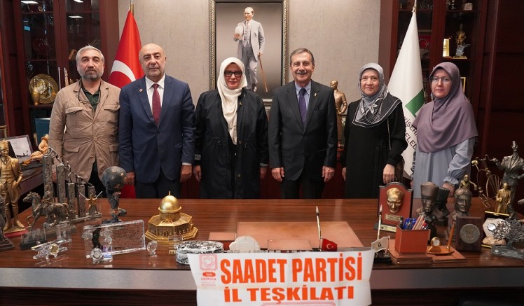 Saadet Partisi'nden Ahmet Ataç ziyareti