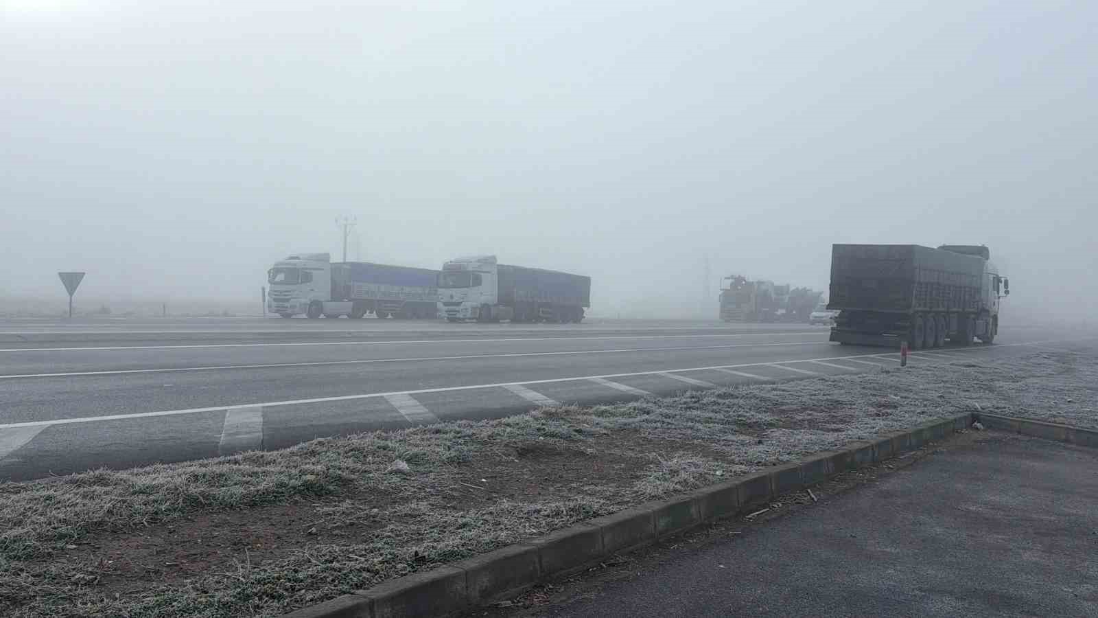 Afyonkarahisarda sis etkili oldu