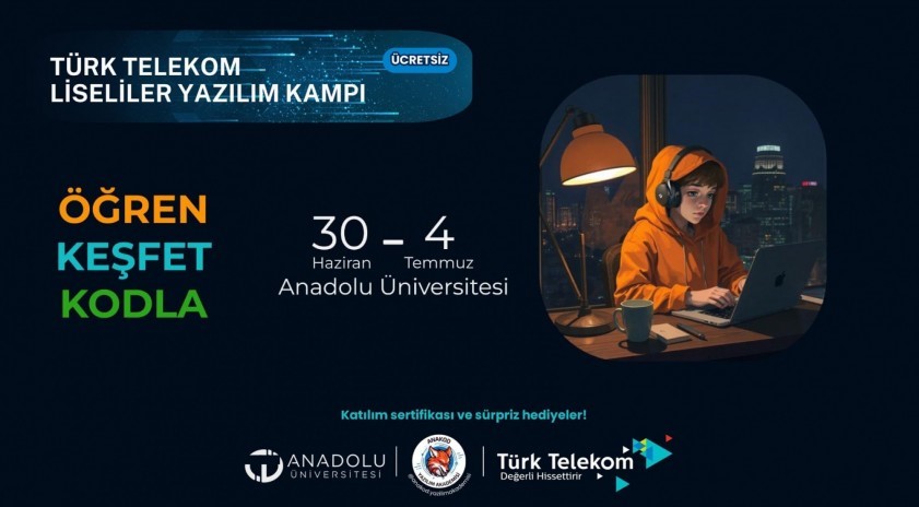 Anadolu Üniversitesinden öğrencilere ücretsiz yazılım kampı
