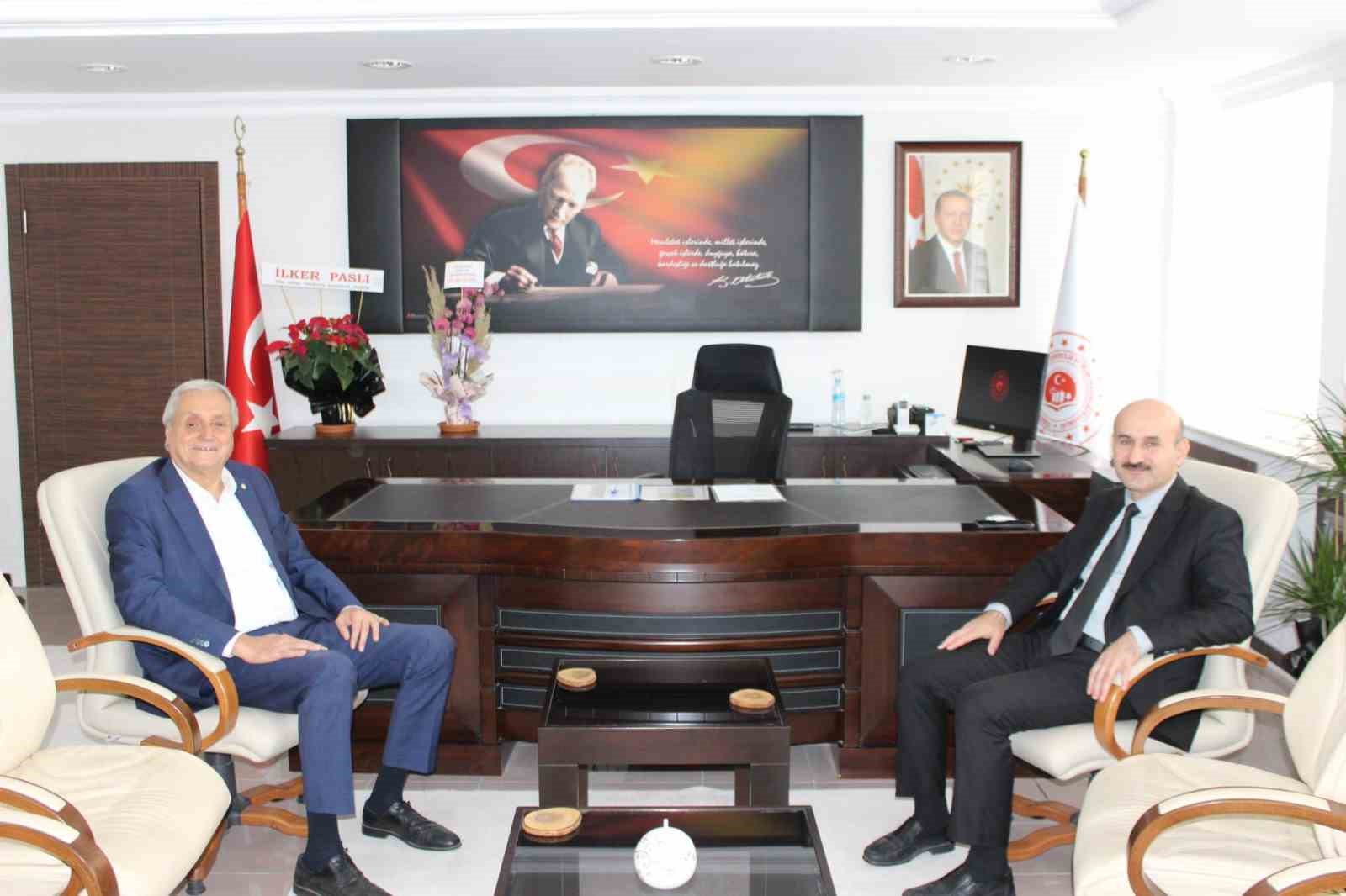 Başkan Bakkalcıoğlundan İl Müdürü Öztürke hayırlı olsun ziyareti