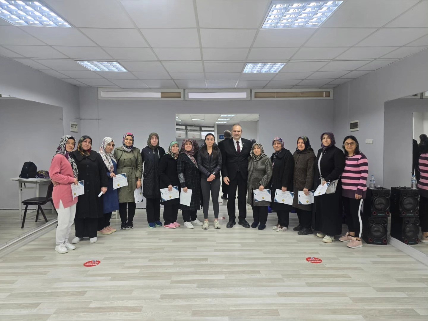 Bayırköyde fitness kursu sertifikayla sona erdi