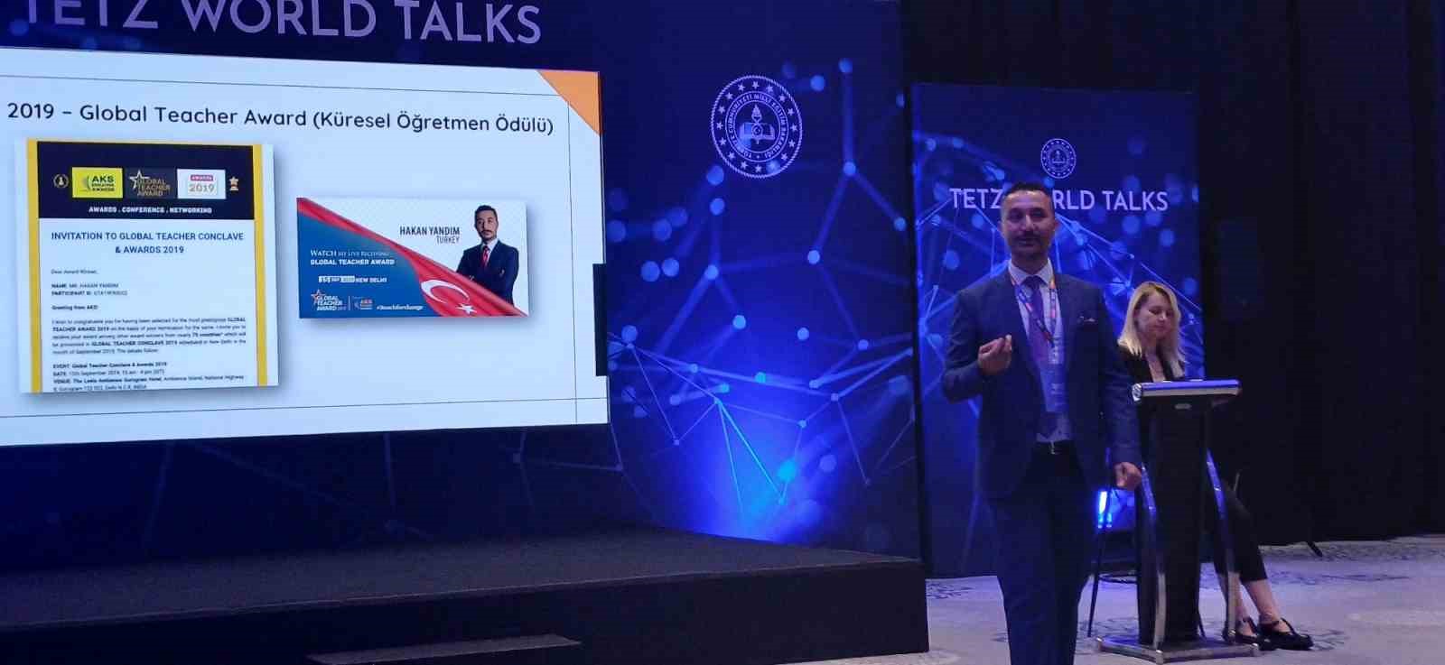 Bilecikli öğretmen Türkiye Eğitim Teknolojileri Zirvesinde sunum yaptı