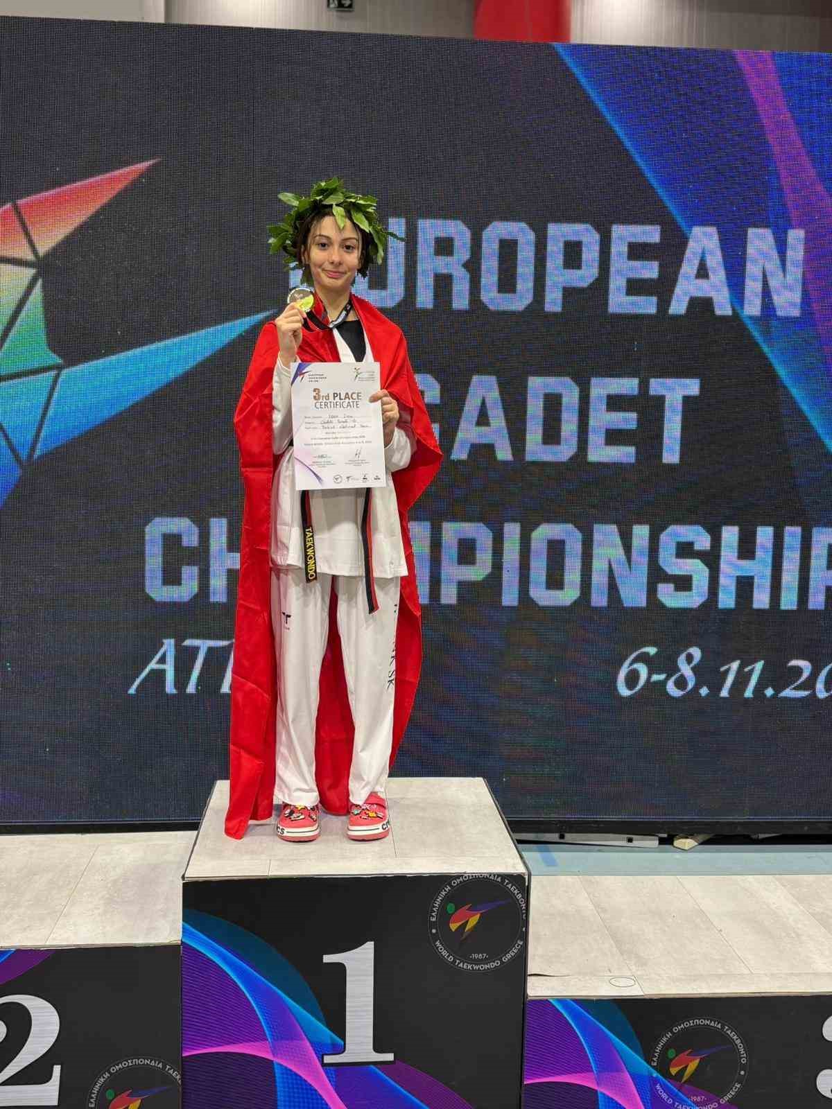 Bilecikli tekvandocudan Avrupa Şampiyonasında büyük başarı