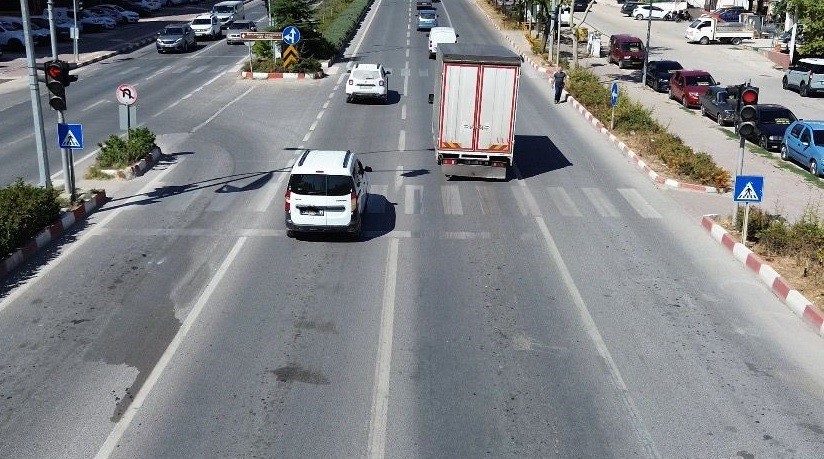 Bilecikte drone destekli trafik denetiminde 17 sürücüye ceza