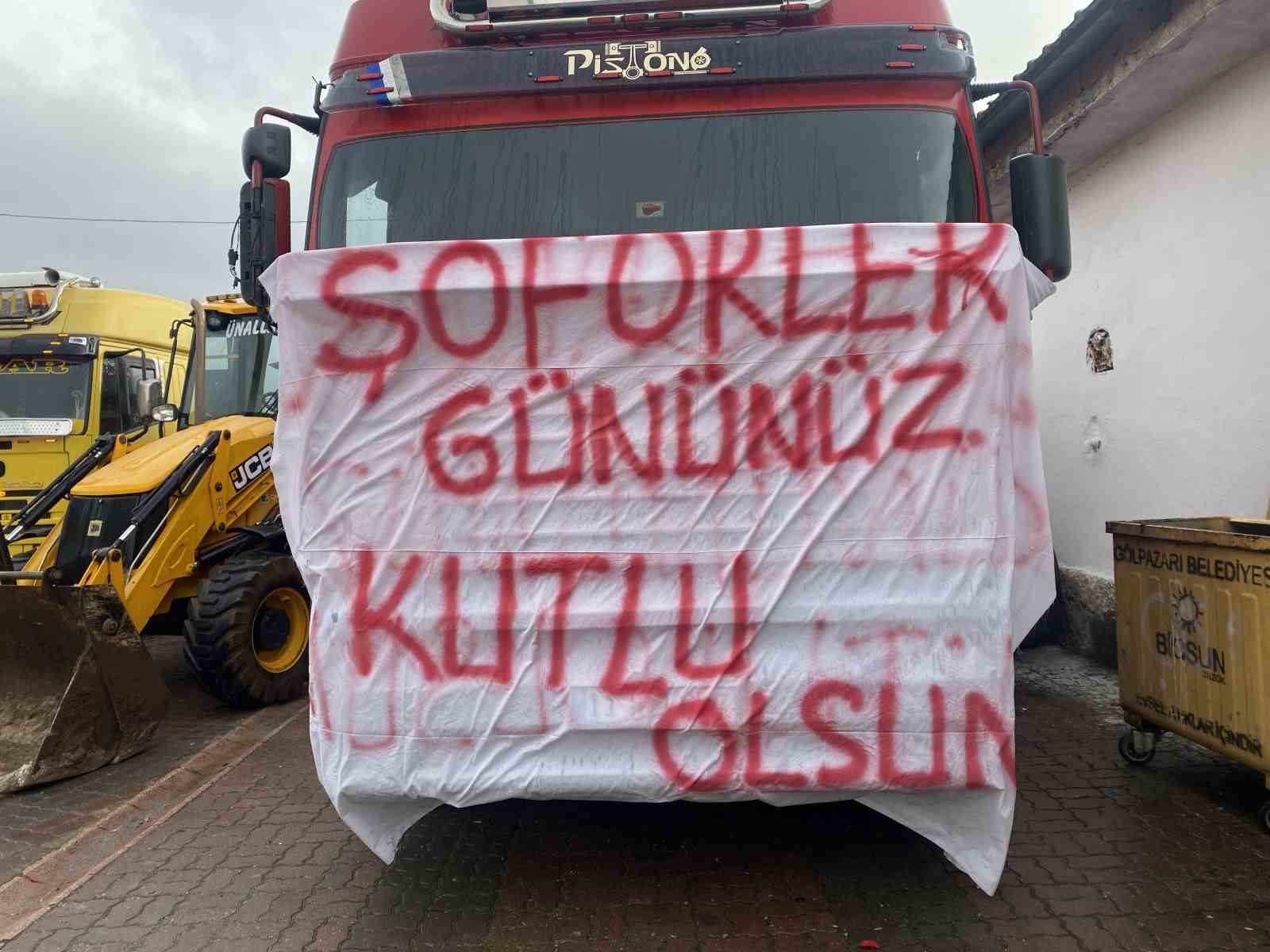 Bilecikte ilginç bir Dünya Şoförler Günü kutlaması