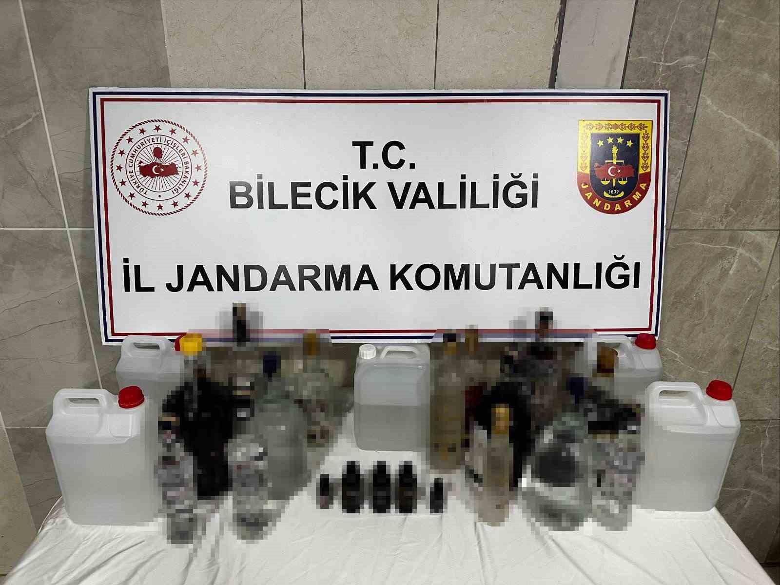 Bilecikte kaçak sahte alkol operasyonu
