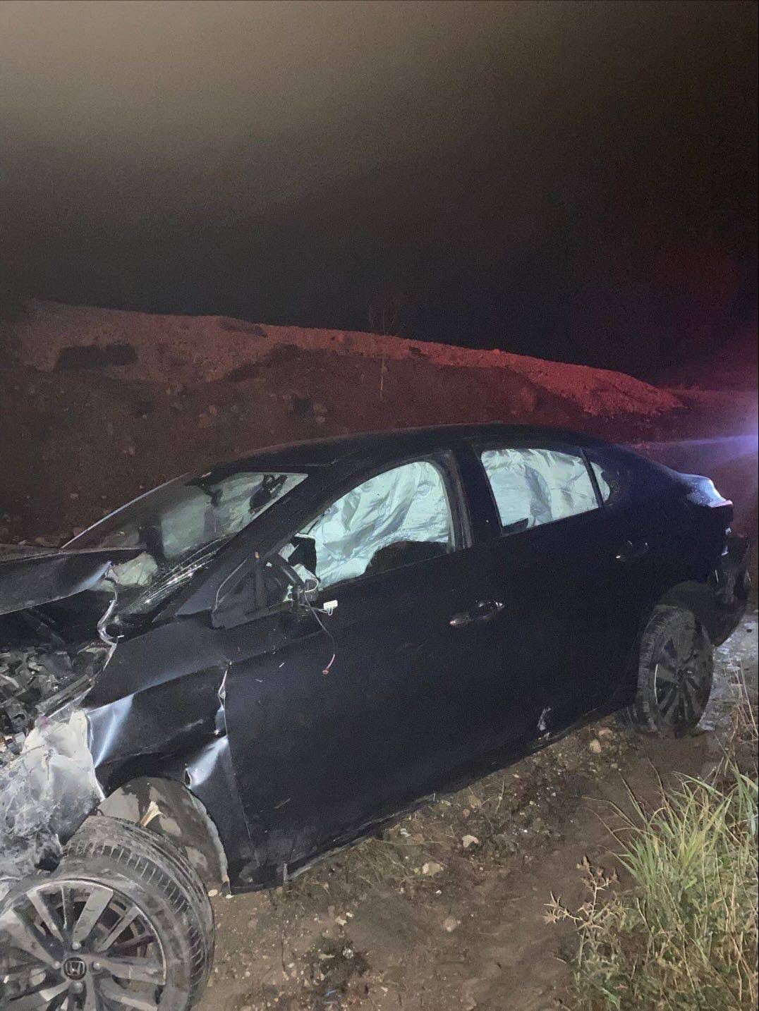 Bilecikte kontrolden çıkan otomobil şarampole uçtu, 2 yaralı