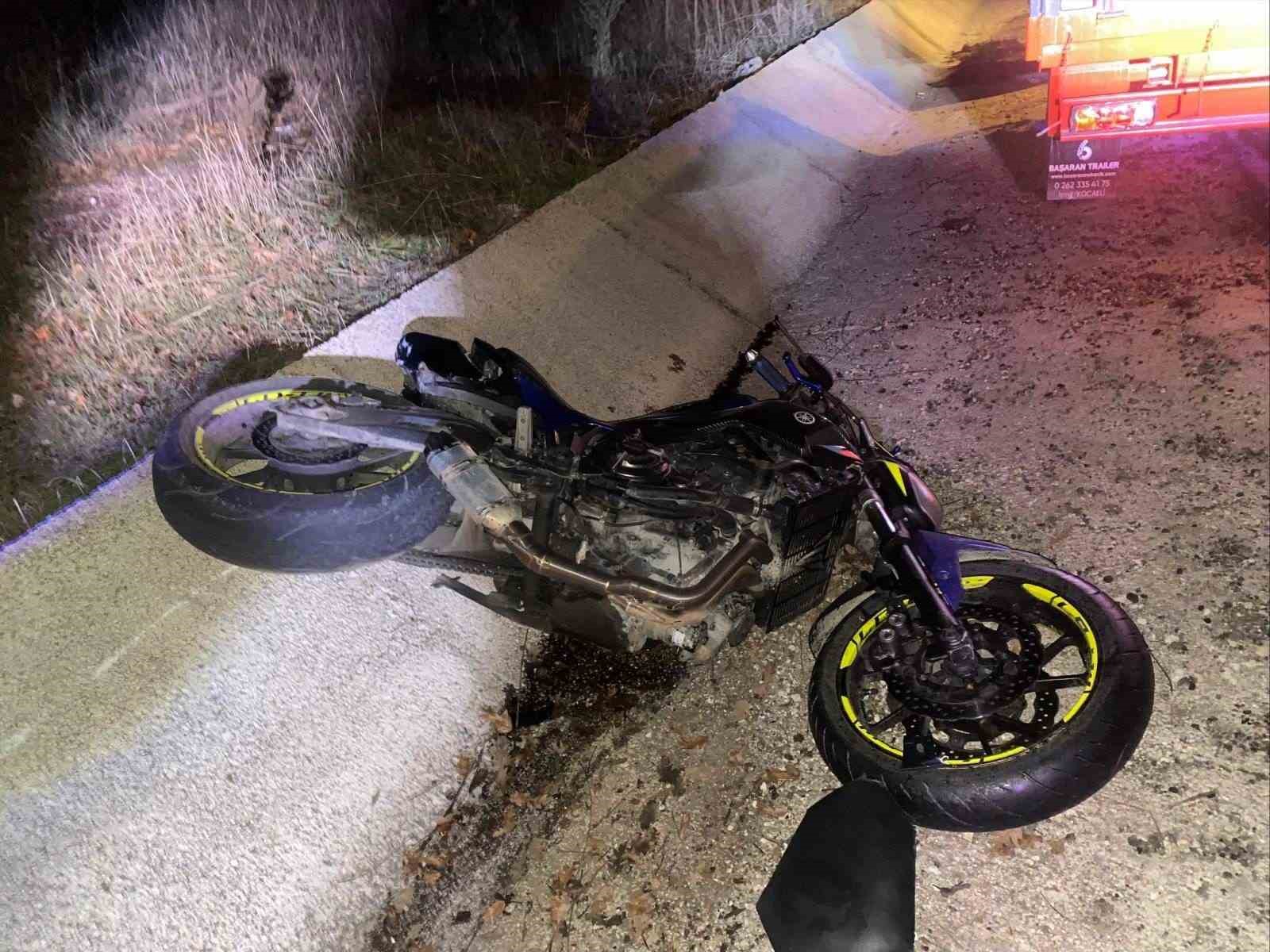 Bilecikte motosiklet kazası: 1 yaralı