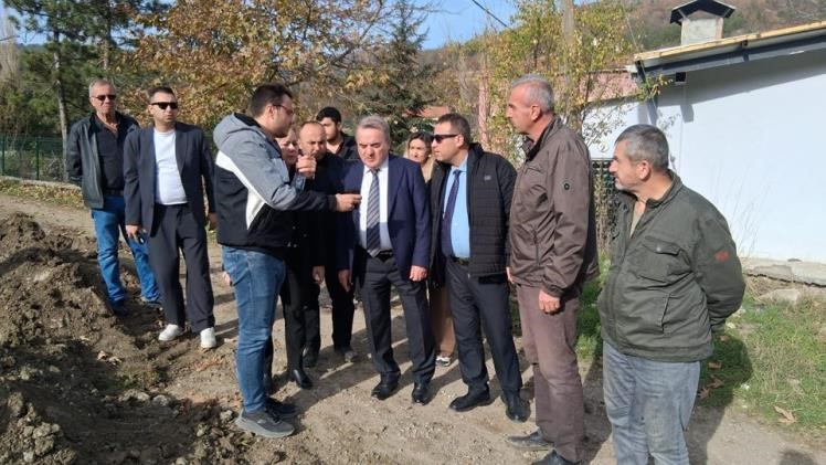 Muratdere Köyü içme suyu hattı incelendi