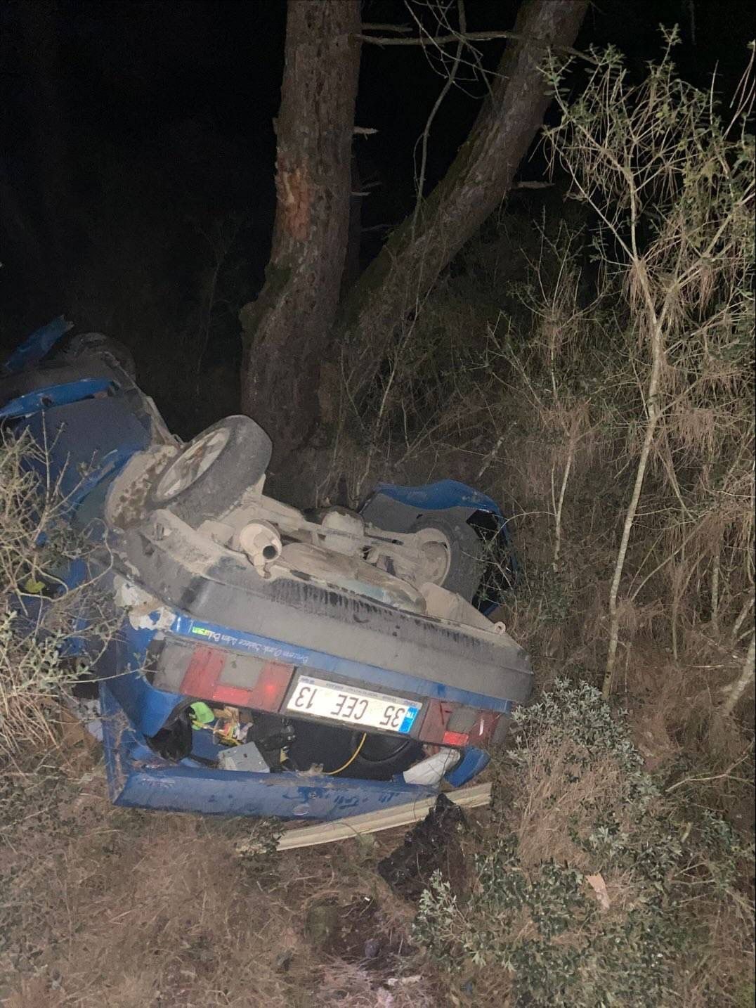 Bilecikte otomobil yoldan çıktı: 1 yaralı