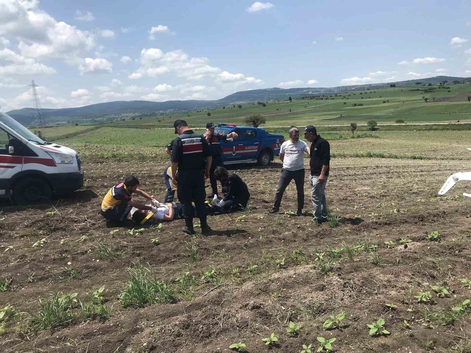 Bilecik'te uçak kazası