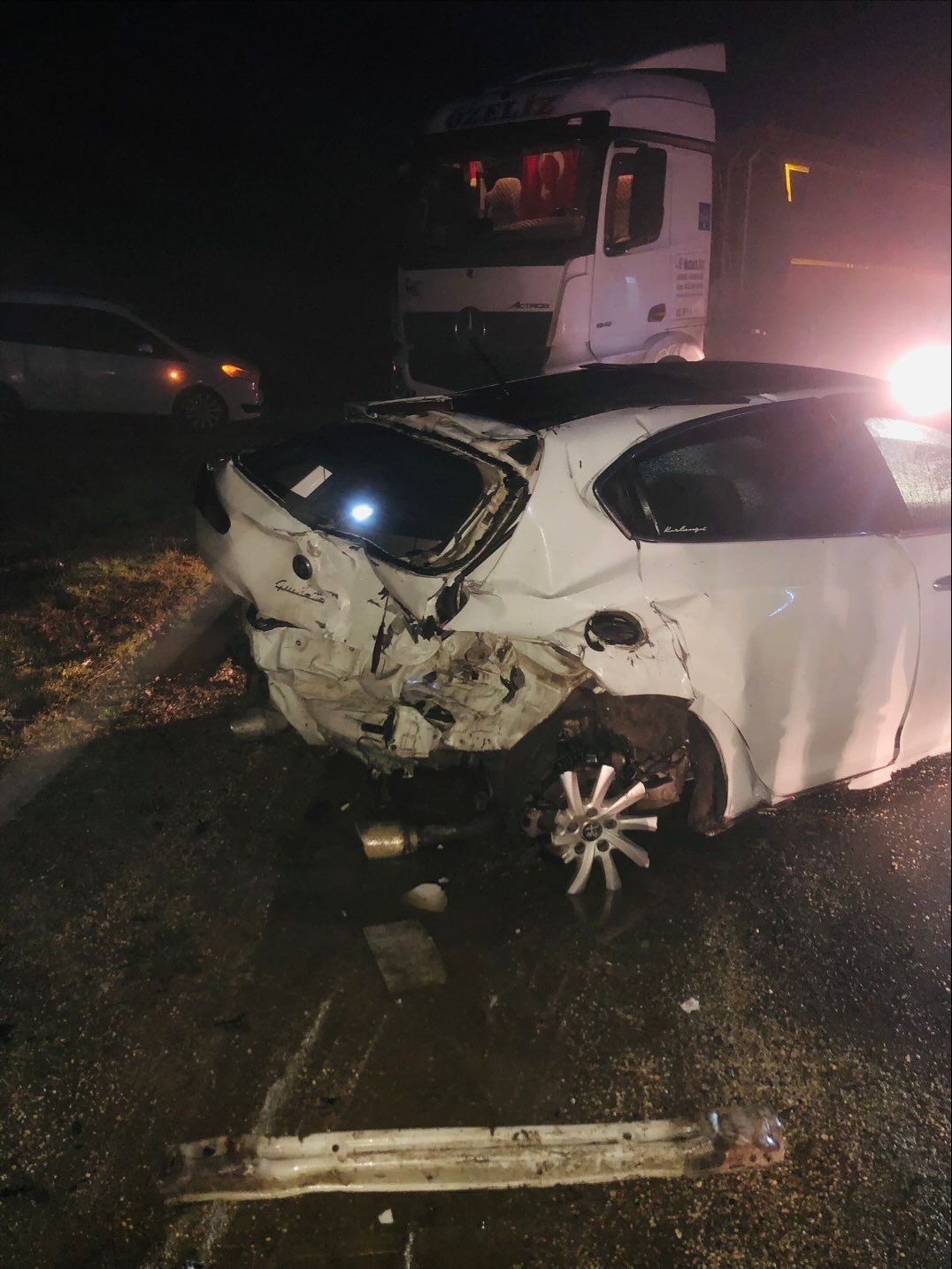 Bilecikte yağış kazayı beraberinde getirdi