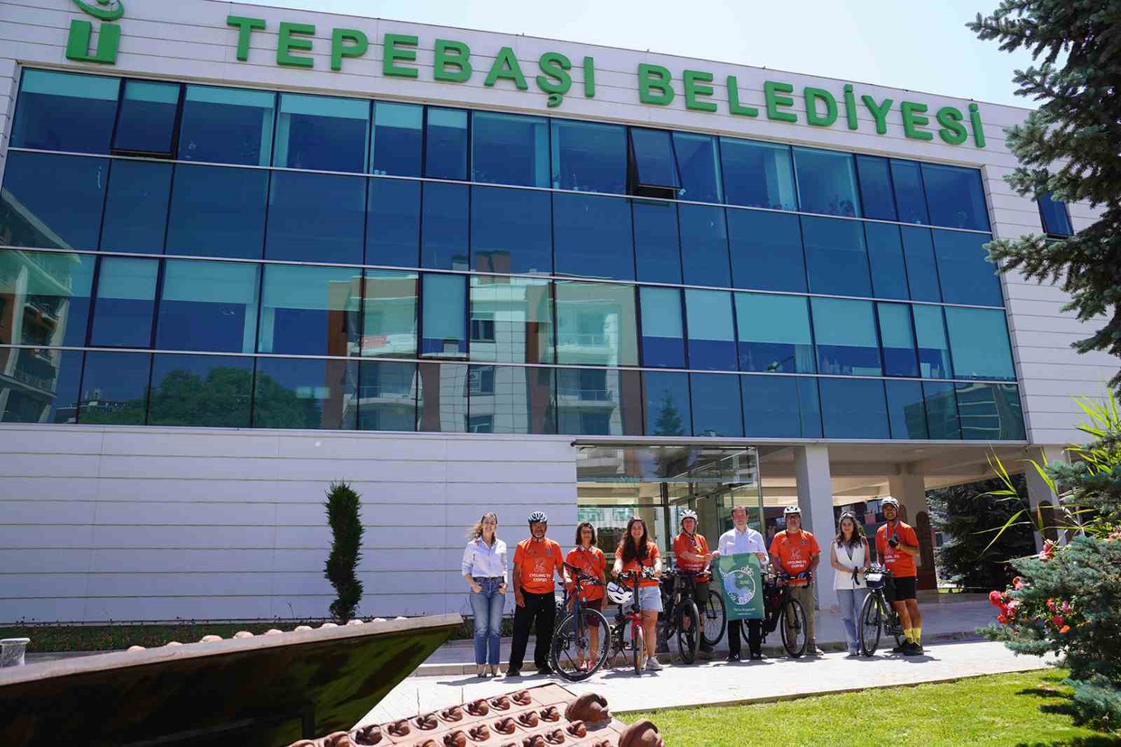 COP30bikeride ekibi Tepebaşı Belediyesini ziyaret etti