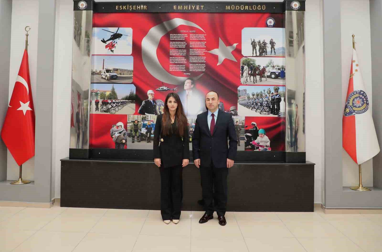 Cumhuriyet Savcısı Nuray Dağdeviren, İl Emniyet Müdürü Yılmazı ziyaret etti