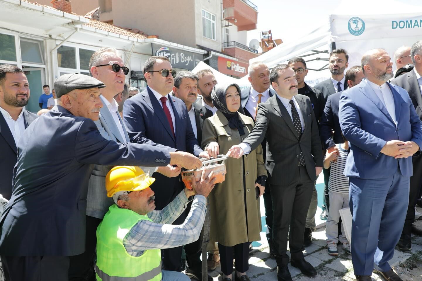 Domaniçte Sultan Alaaddin Camisinin temeli düzenlenen törenle atıldı
