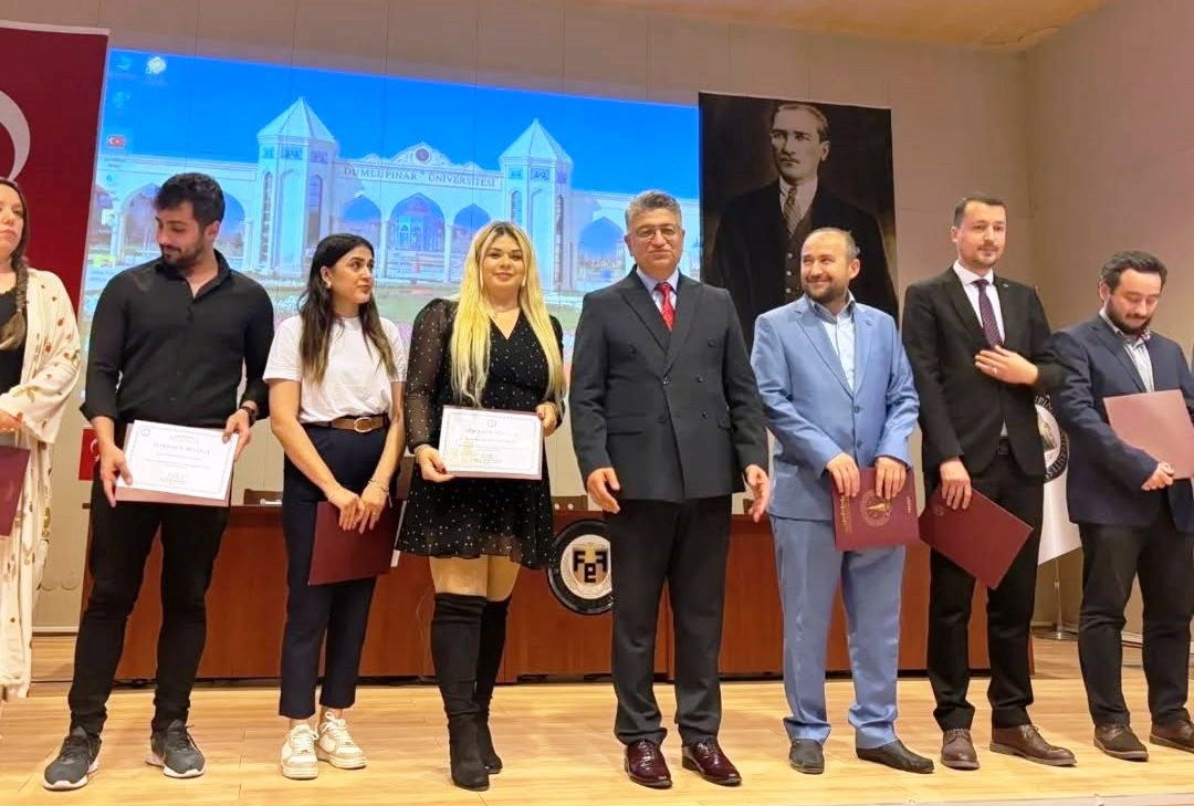 Emet MYOda görevli akademik personele teşekkür belgesi