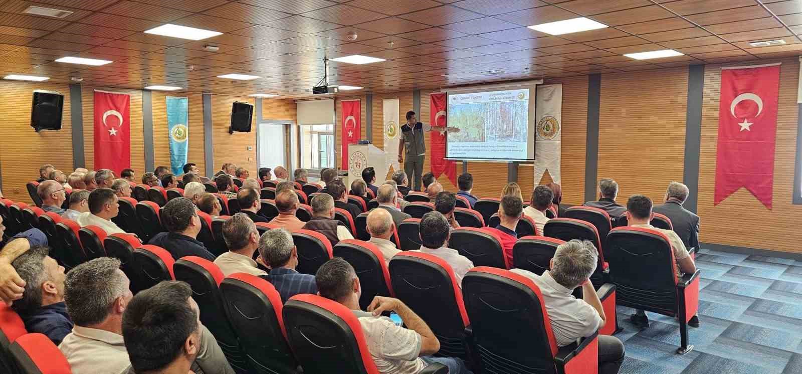 Emet ve Hisarcıkta orman ve ziraat yangınlarına karşı bilgilendirme eğitimi
