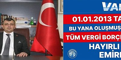 Emirdağ Belediyesi vergi borçlarını sıfırladı