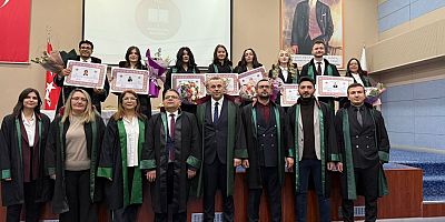 Eskişehir’de yılın ilk yemin etme cübbe giyme ve ruhsat töreni