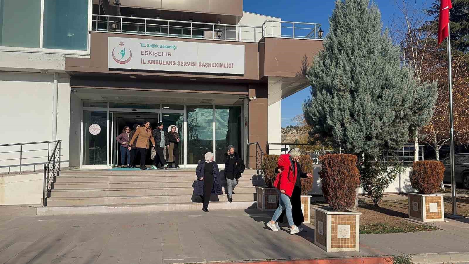 Eskişehir İl Ambulans Servisi Başhekimliğinde yangın tatbikatı