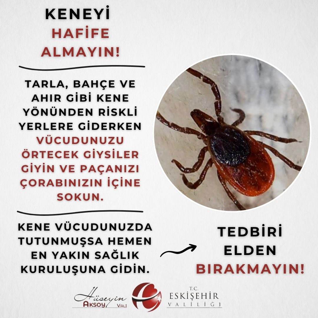 Eskişehir Valiliğinden kene uyarısı