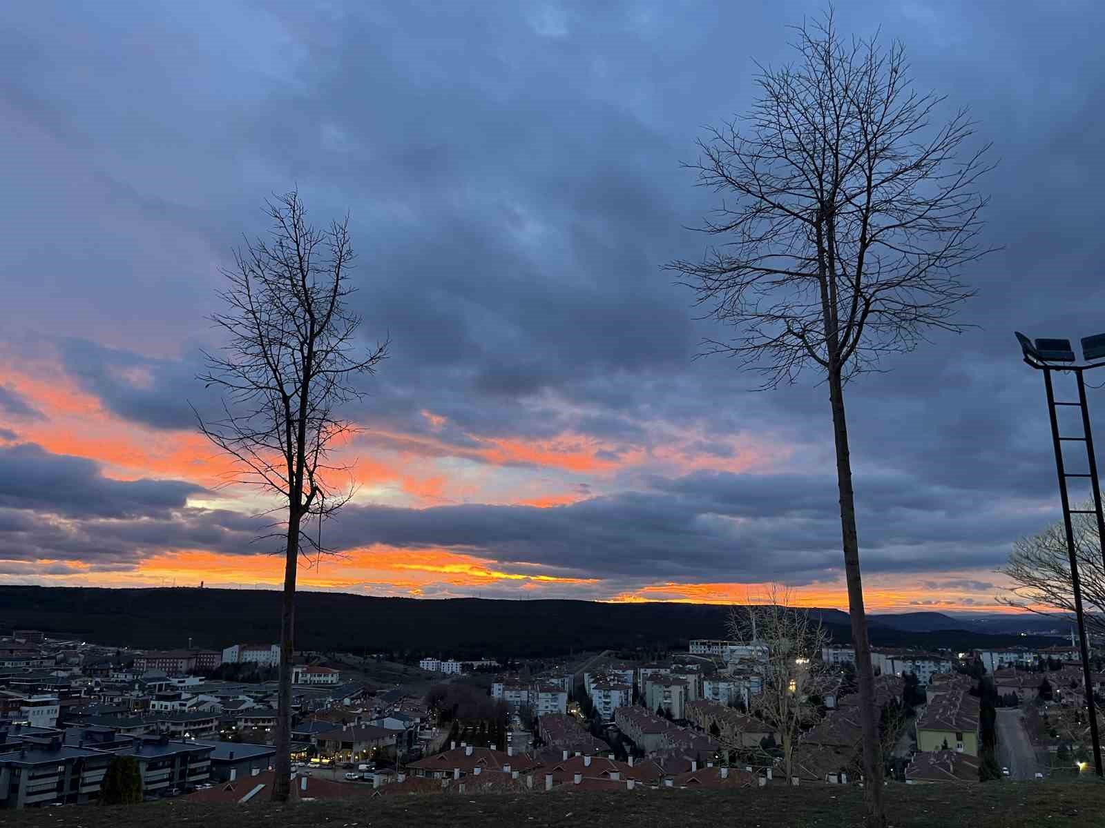 Eskişehir'de gün batımı görsel şölen sundu