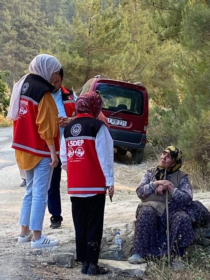 Gölpazarında orman yangınına psikososyal destek