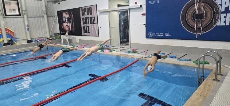 Gölpazarında yüzme antrenmanı gerçekleştirildi