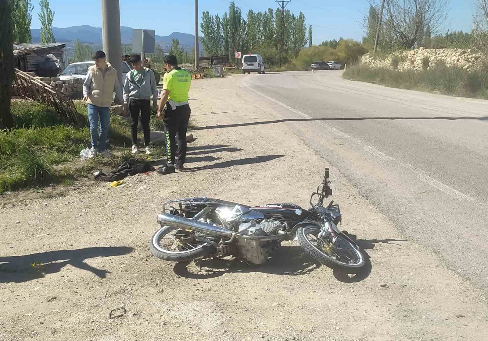 Hisarcıkta motosiklet kazası: 1 yaralı