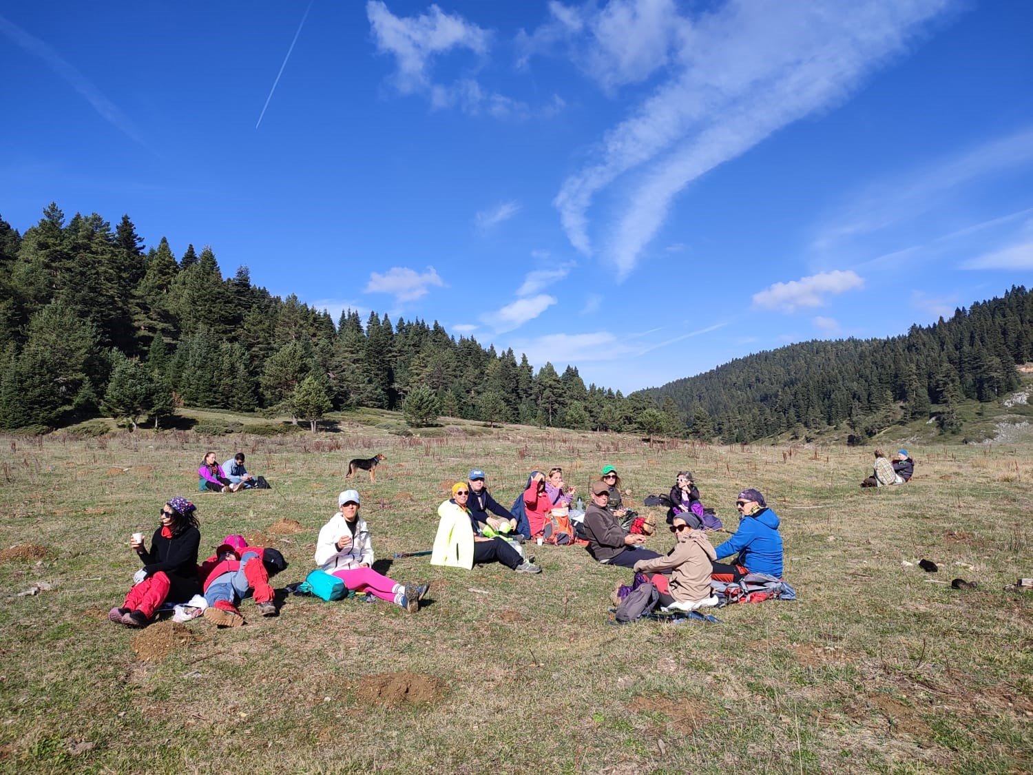 İstanbuldan gelip Camiliyayla köyünde doğa yürüyüşü yaptılar