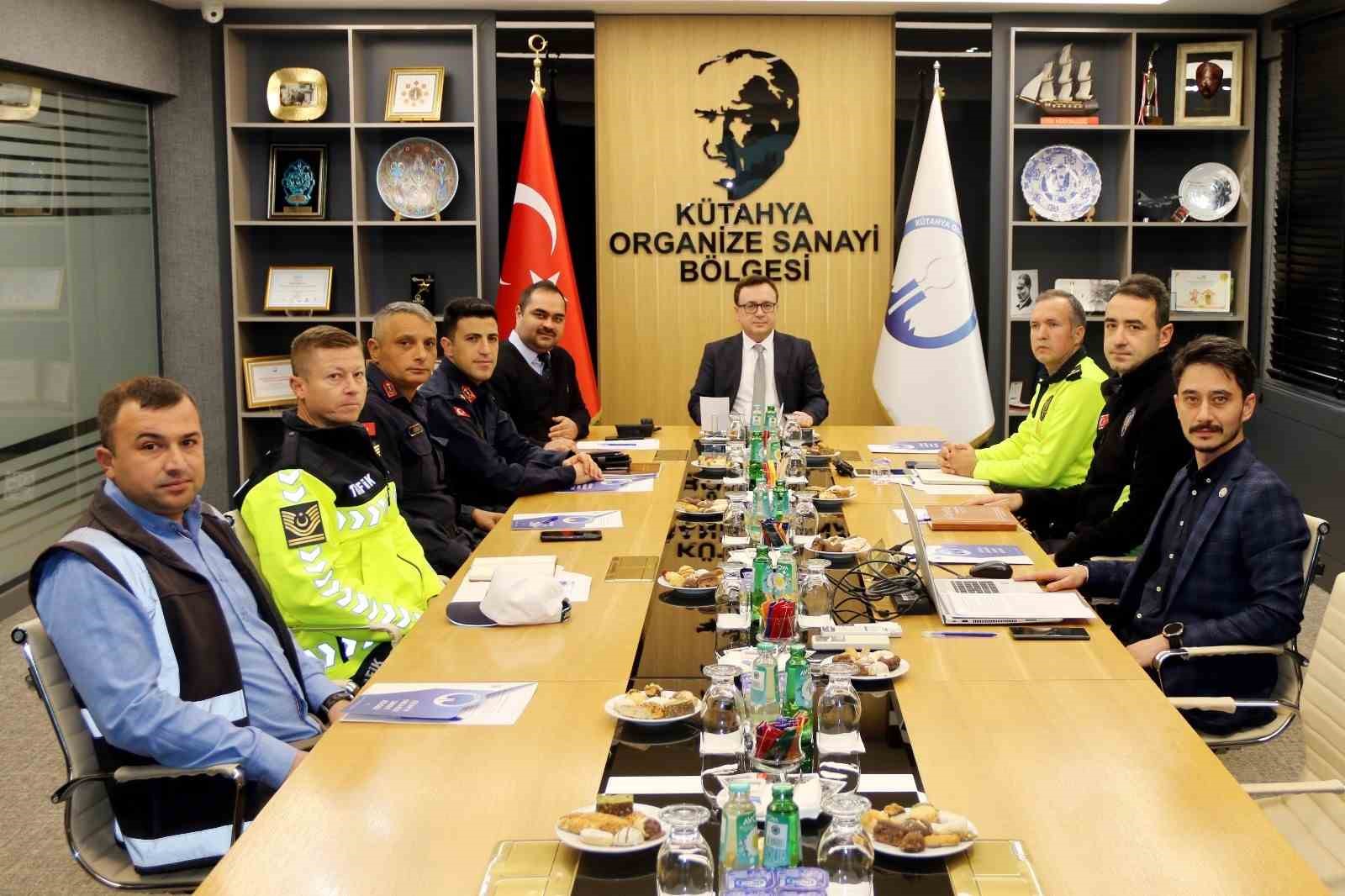 Kütahya OSBde bağlantı yolu değerlendirme toplantısı