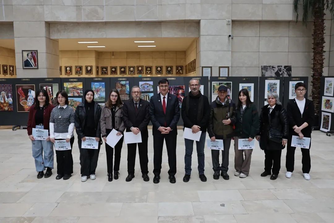 Kütahya Resim Yarışmasında ödüller sahiplerini buldu
