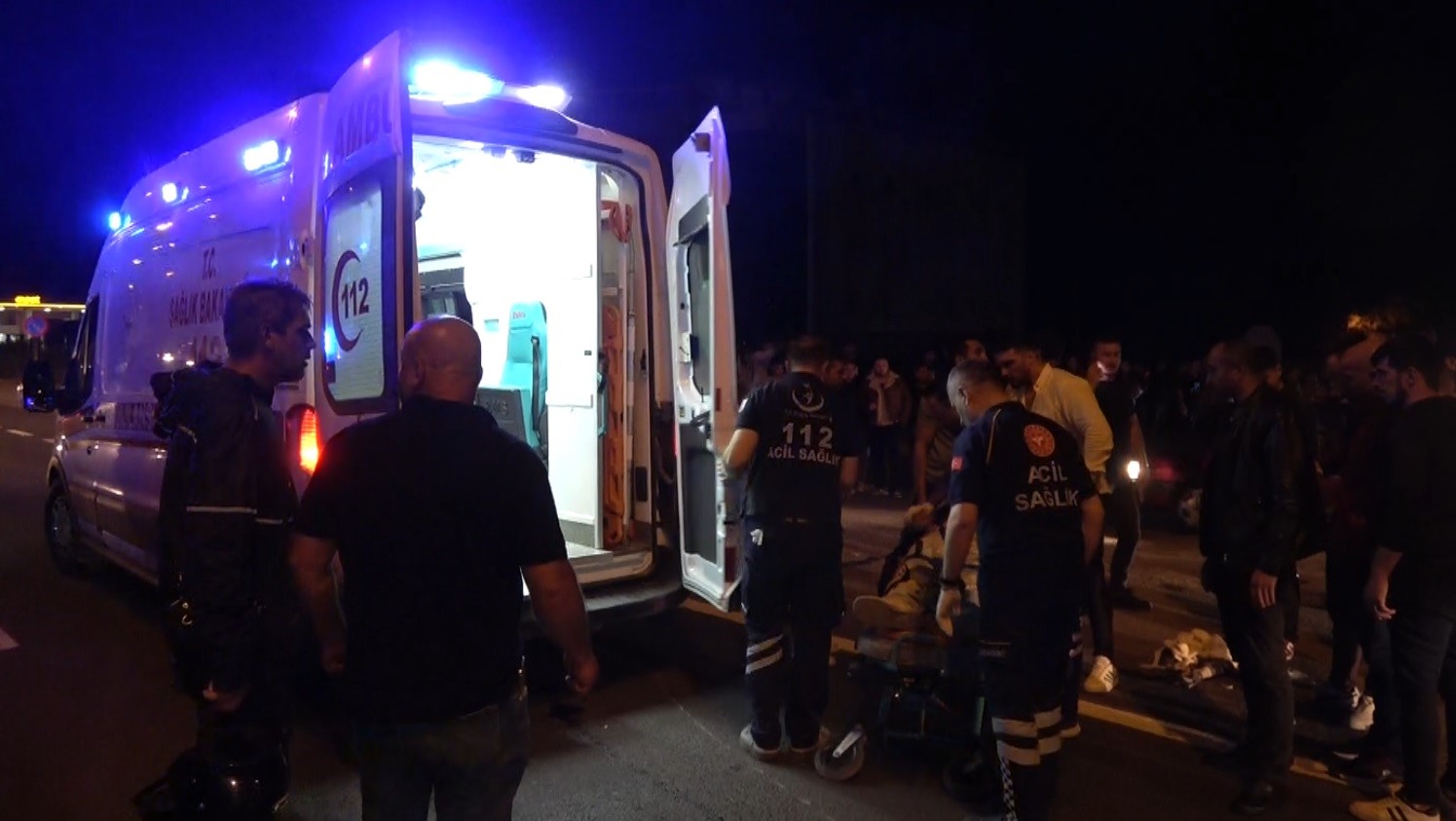 Kütahyada iki motosiklet çarpıştı: 2si ağır 4 yaralı