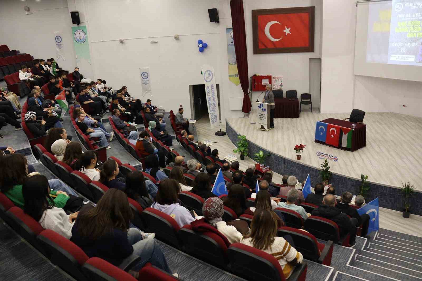 Kütahyada Tarihi Tecrübe Işığında Bağımsız Filistin Devletine Giden Yol konuşuldu