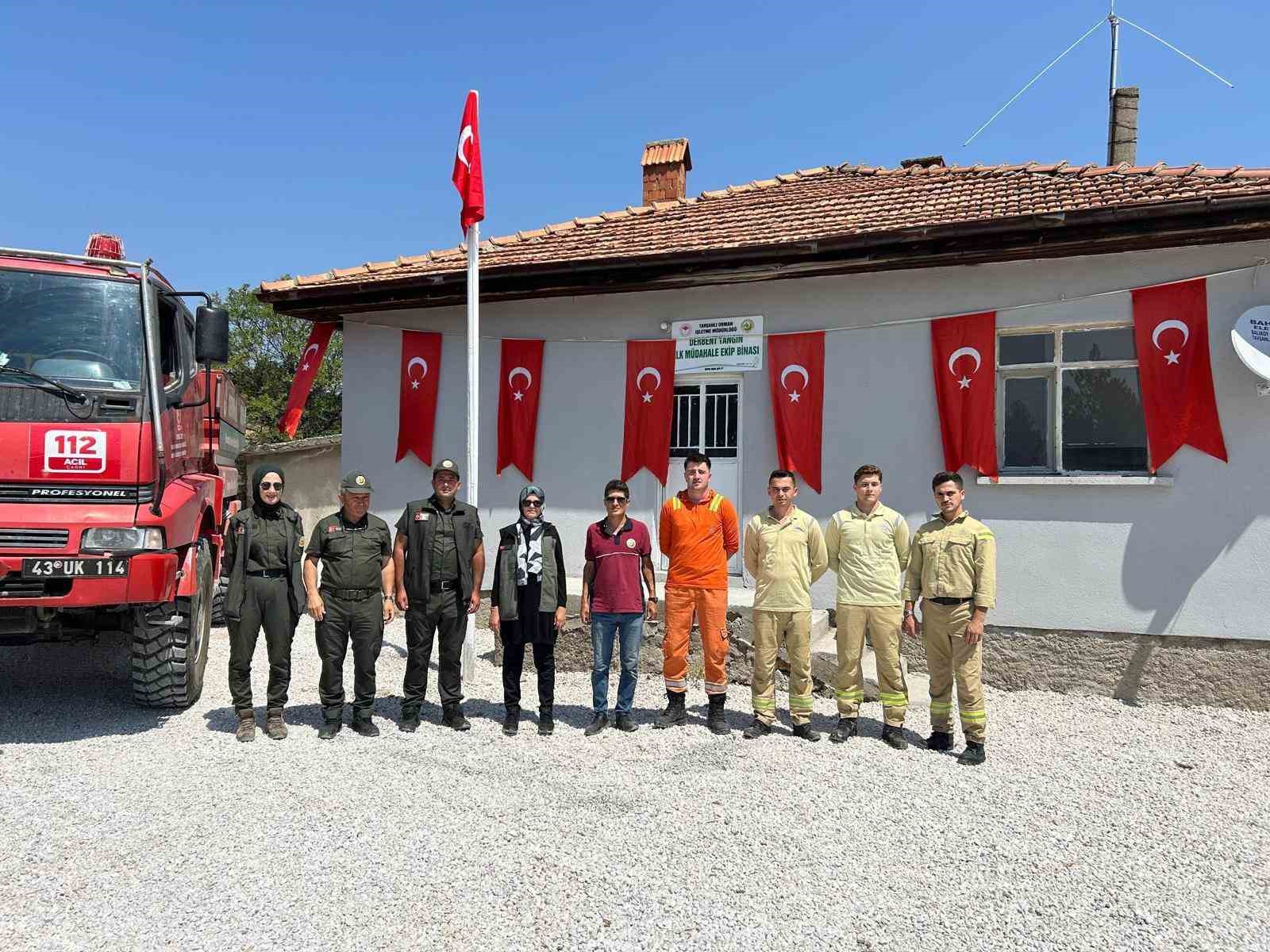 Kütahyada yenilenen yangın ilk müdahale ekip binası hizmete girdi